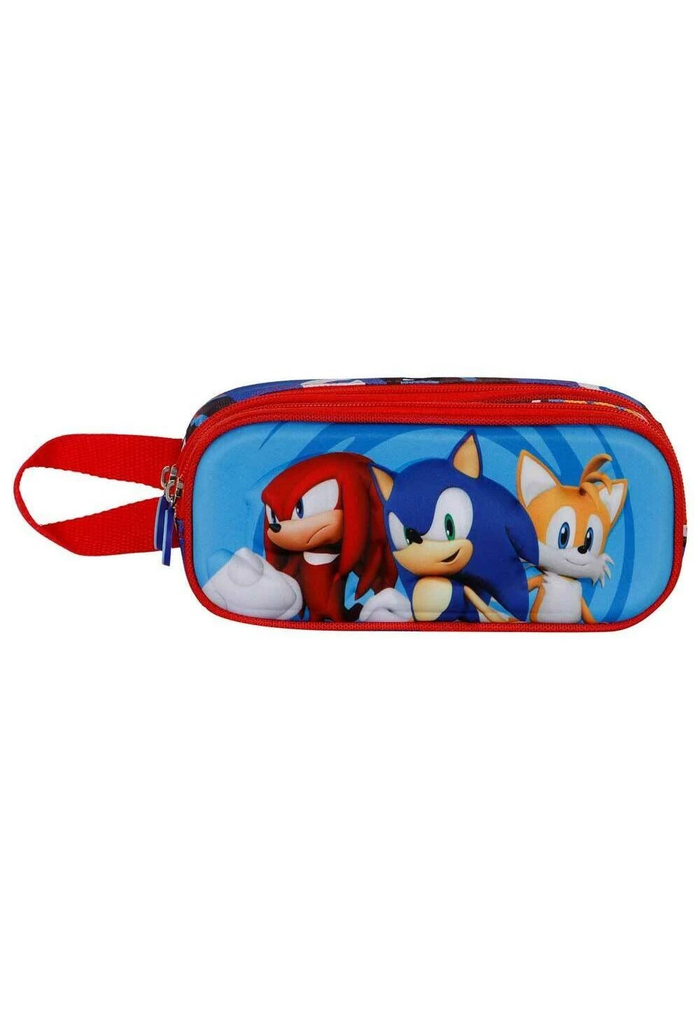Karactermania Sega-Sonic Friends Estuche 3D DobleAstuccioAzul Bambini Zaini E Astucci Scuola K3R53P02W-K11
