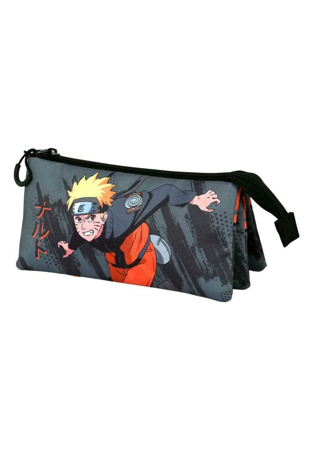Karactermania Naruto Shuriken Portatodo Triple Fan 2 0AstuccioGris Bambini Zaini E Astucci Scuola K3R53P03I-C11 - immagine 3