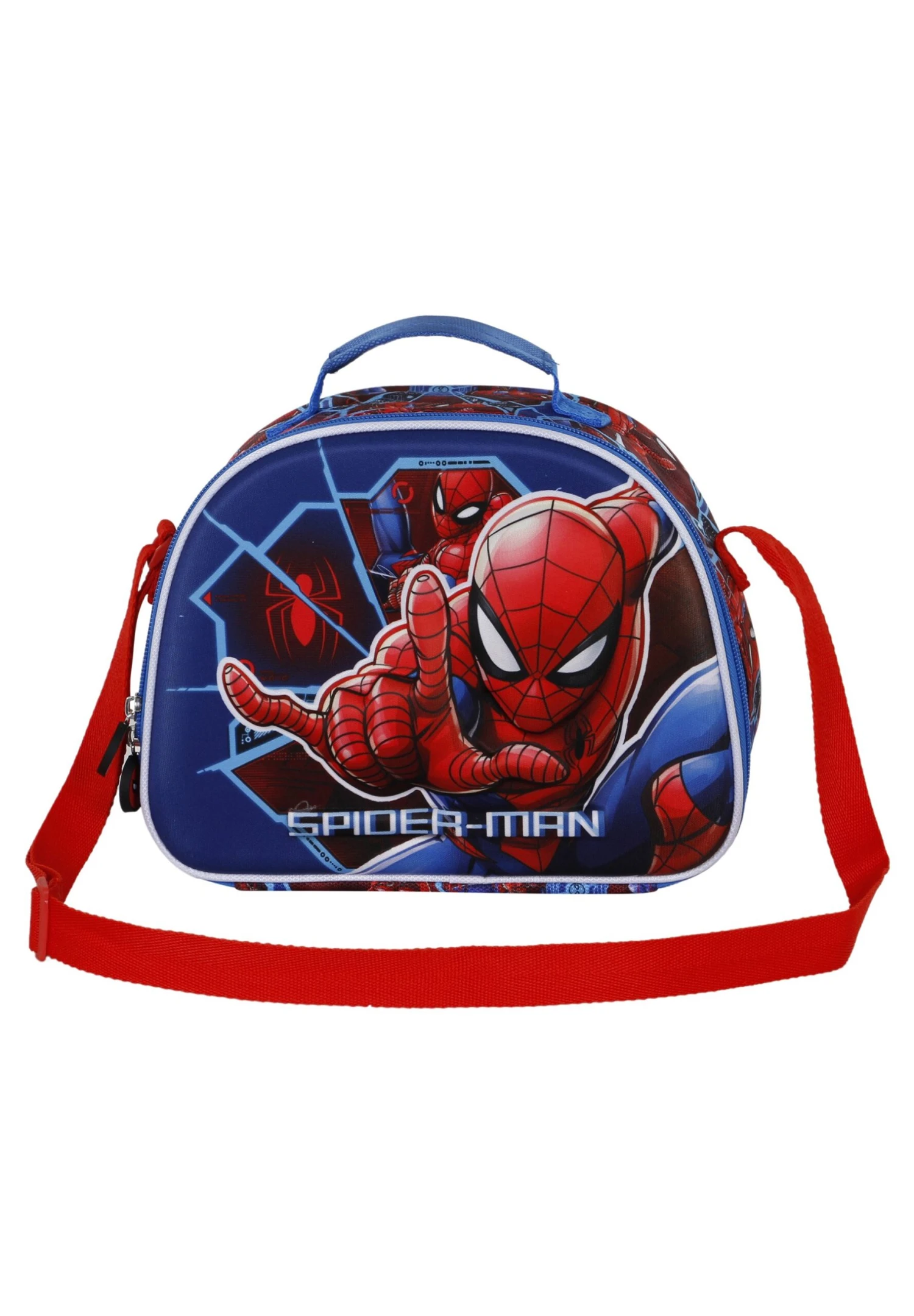 Karactermania Spiderman Brave Bolsa Portamerienda - Borsa A Tracolla - Azul