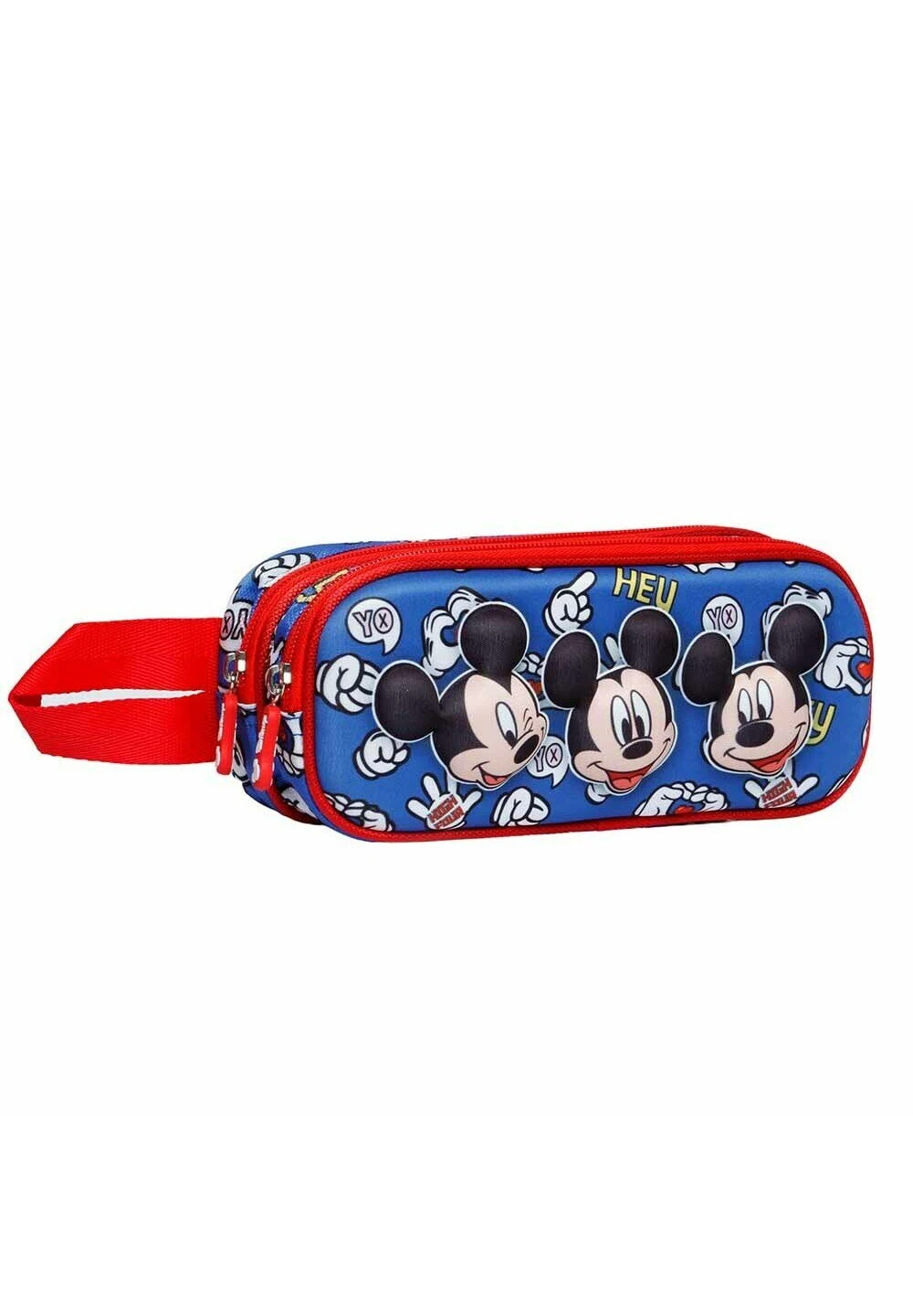 Karactermania Mickey Mouse Grins Estuche PortatodoDoble AzulAstuccioAzul Bambini Zaini E Astucci Scuola K3R53P02N-K11 - immagine 3