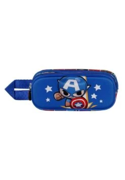 Karactermania Capitán América Punch 3D DobleAstuccioAzul Bambini Zaini E Astucci Scuola K3R53I098-K11