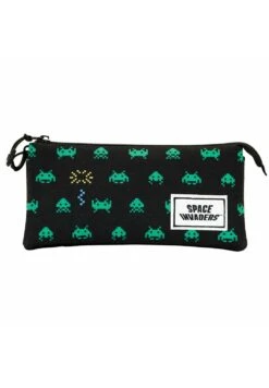 Karactermania Space Invaders Army Portatodo Triple AstuccioBlack Bambini Zaini E Astucci Scuola K3R53P00M-Q11