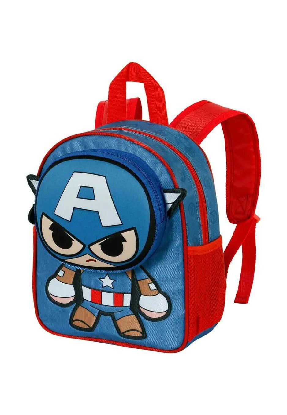 Karactermania Captain America Bobblehead PocketZainoAzul Bambini Borse & Zaini K3R53I0GY-K11 - immagine 3