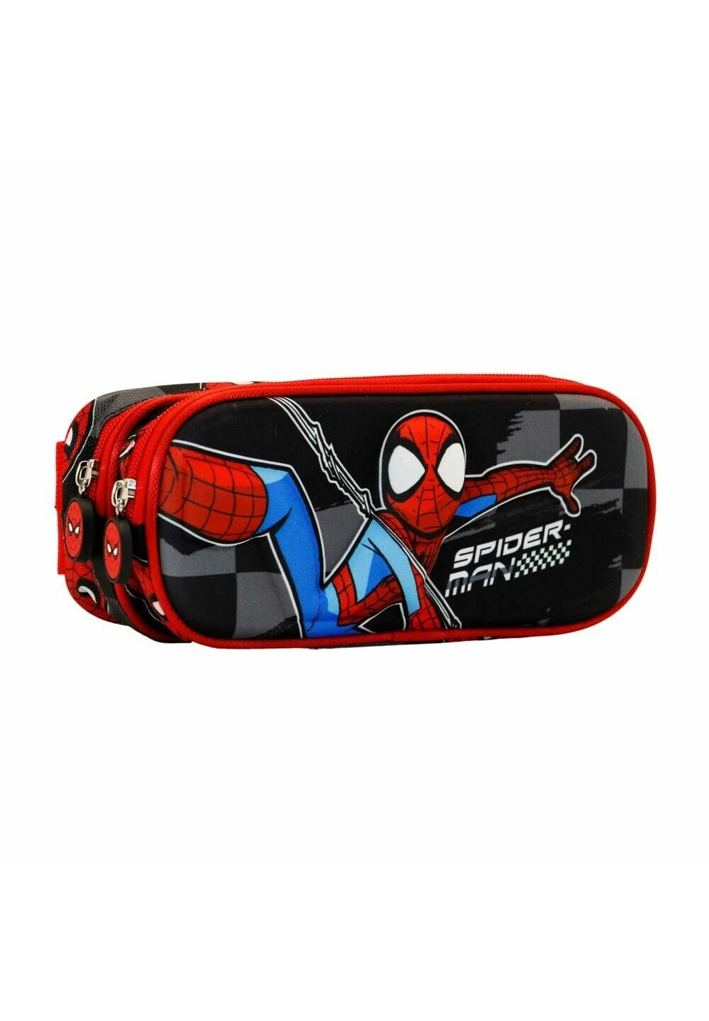 Karactermania Spiderman Rally Estuche Portatodo 3D DobleAstuccioBlack Bambini Zaini E Astucci Scuola K3R53I0CJ-Q11 - immagine 2