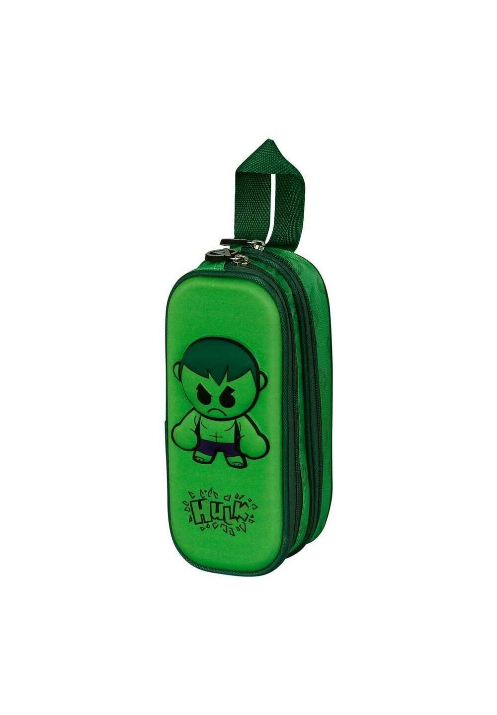 Karactermania Hulk Bobblehead 3D DobleAstuccioVerde Bambini Zaini E Astucci Scuola K3R53G00I-M11 - immagine 4
