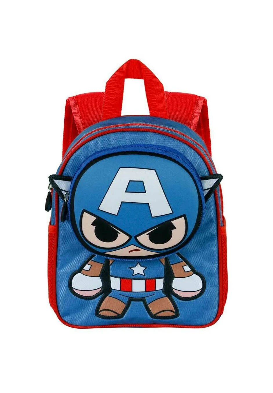 Karactermania Captain America Bobblehead PocketZainoAzul Bambini Borse & Zaini K3R53I0GY-K11