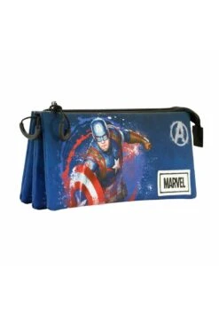 Karactermania Capitán América Full Triple FanAstuccioAzul Bambini Zaini E Astucci Scuola K3R53I05S-K11