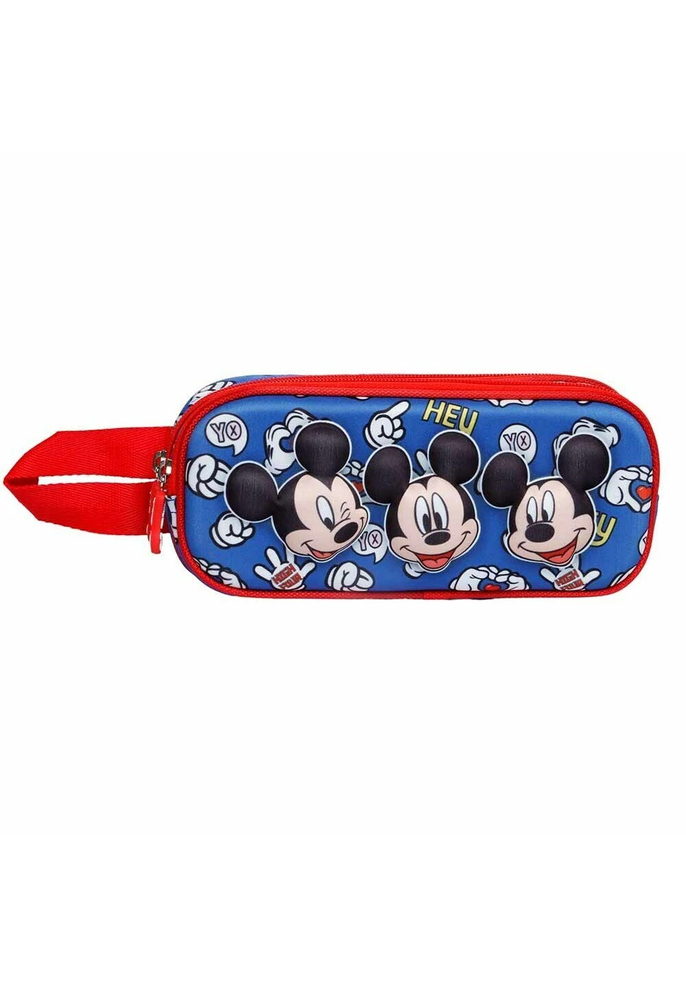 Karactermania Mickey Mouse Grins Estuche PortatodoDoble AzulAstuccioAzul Bambini Zaini E Astucci Scuola K3R53P02N-K11 - immagine 2