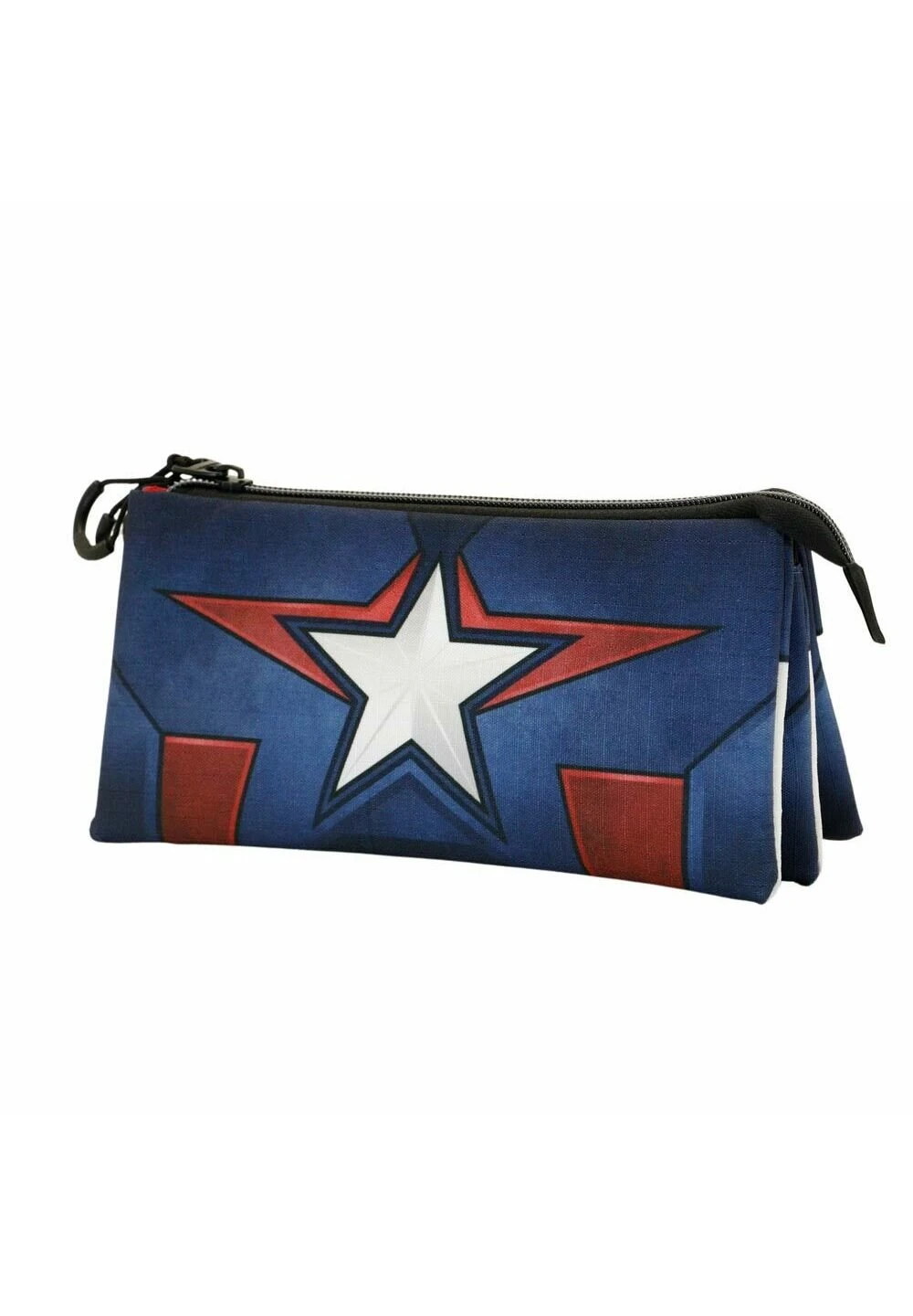 Karactermania Capitán América Courage Triple EcoAstuccioAzul Bambini Zaini E Astucci Scuola K3R53I04G-K11 - immagine 3