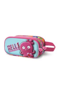 Karactermania Ugly Dolls Heart Portatodo 3D DobleAstuccioMulti Coloured Bambini Zaini E Astucci Scuola K3R53G01J-T11