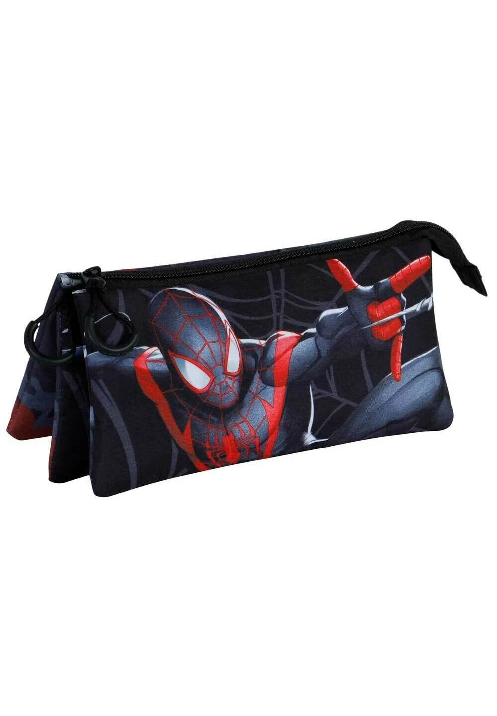 Karactermania Spiderman Miles Triple Fan 2 0AstuccioBlack/Red Bambini Zaini E Astucci Scuola K3R53I0BU-Q11 - immagine 4