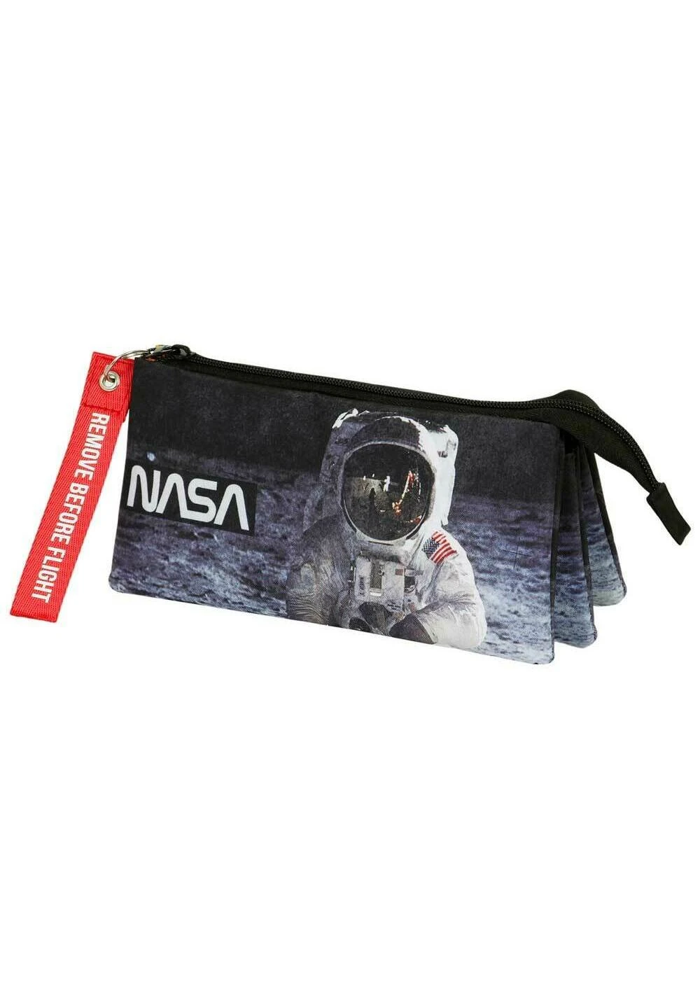 Karactermania Nasa Astronaut Triple Fan 2 0AstuccioBlack Bambini Zaini E Astucci Scuola K3R53I0BZ-Q11 - immagine 3