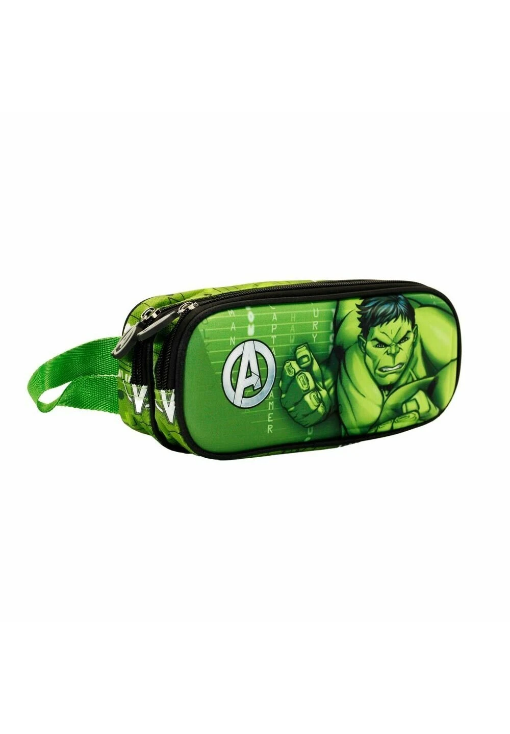 Karactermania Hulk Challenge Portatodo 3D DobleAstuccioVerde Bambini Zaini E Astucci Scuola K3R53I07Q-M11 - immagine 3