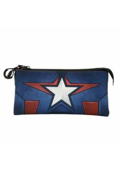 Karactermania Capitán América Courage Triple EcoAstuccioAzul Bambini Zaini E Astucci Scuola K3R53I04G-K11