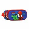 Karactermania Spiderman Circles Portatodo 3D Doble AstuccioAzul Bambini Zaini E Astucci Scuola K3R53I08M-K11