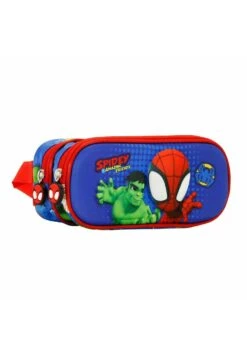 Karactermania Spiderman Circles Portatodo 3D Doble AstuccioAzul Bambini Zaini E Astucci Scuola K3R53I08M-K11