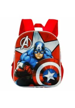 Karactermania Capitán América Gravity 3D PequeñaZainettoRojo Bambini Zaini E Astucci Scuola K3R53I05C-G11