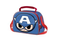 Marvel Avengers Captain America Bobblehead 3d Borsa Per Il Pranzo Karactermania