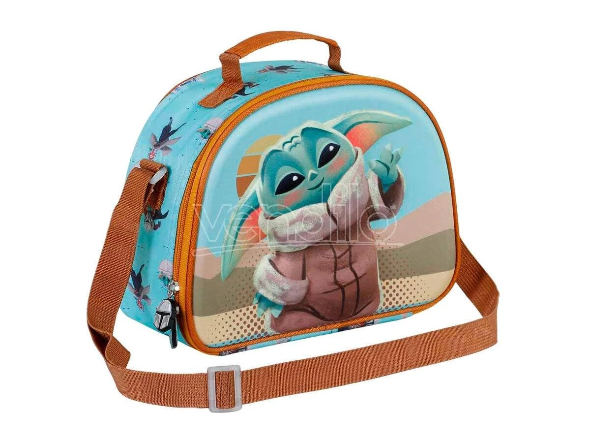 Star Wars The Mandalorian Grogu Say Hi 3d Borsa Per Il Pranzo Karactermania - immagine 2